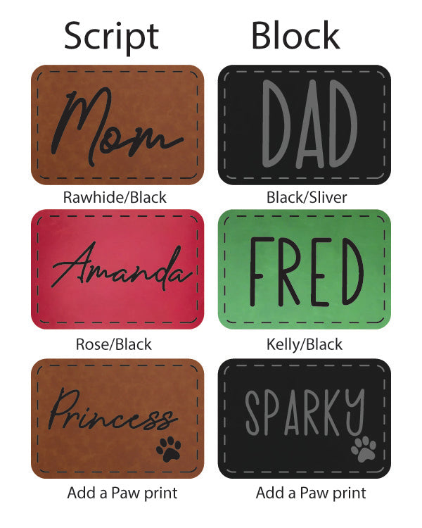 Christmas Stocking with Customer Leatherette Patch