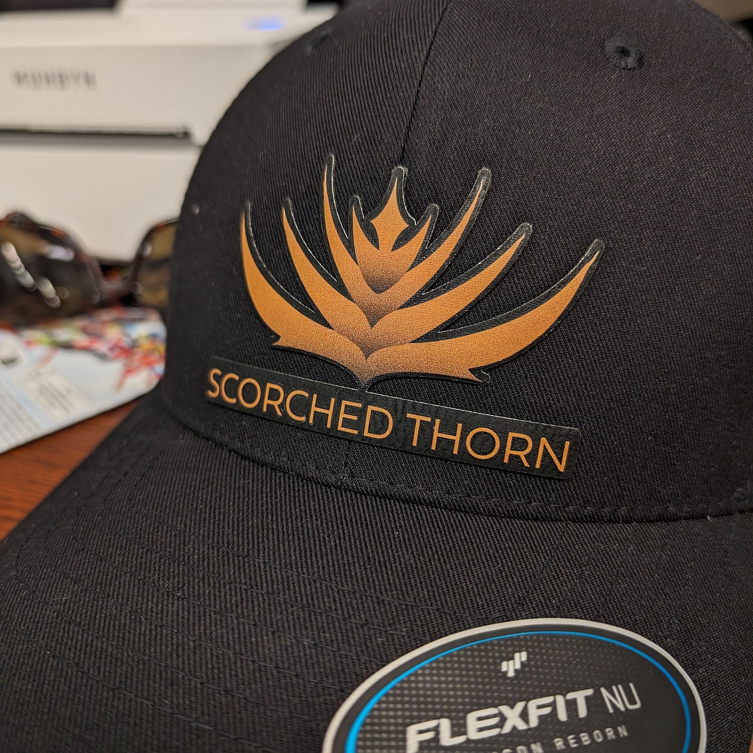 Port_LeatherPatchHatScorched